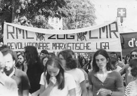 Lausanne - manifestation contre Portugal au Comptoir suisse - 8 septembre 1973