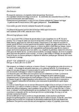S.A.A., témoignage