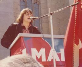 Zurich: 1er mai 1976, C. Wullschleger, militante LMR